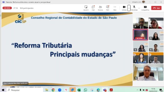 CRCSP - CRCSP E TJSP PROMOVEM PALESTRA SOBRE A REFORMA TRIBUTÁRIA NO ...